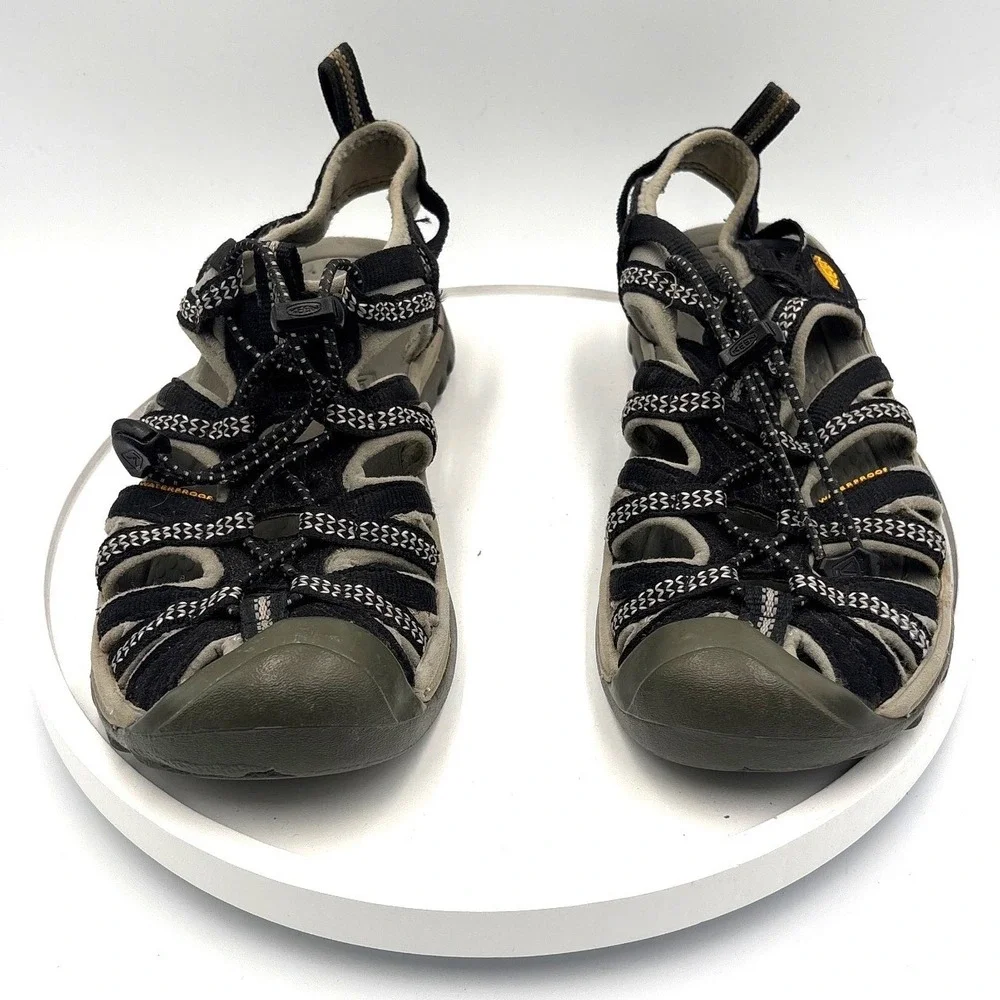 Keen Whisper Womens Black Waterproof Hiking Sport Sandals Size 7.5 US 1012229